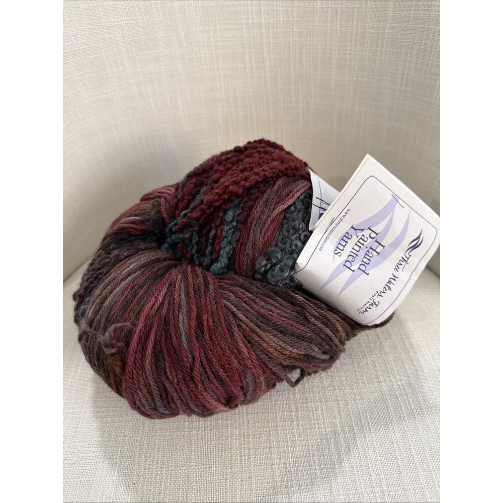 Three Waters Farm Hand Painted Yarn DirtyGirl Multicolored Kit Purple Green Blue